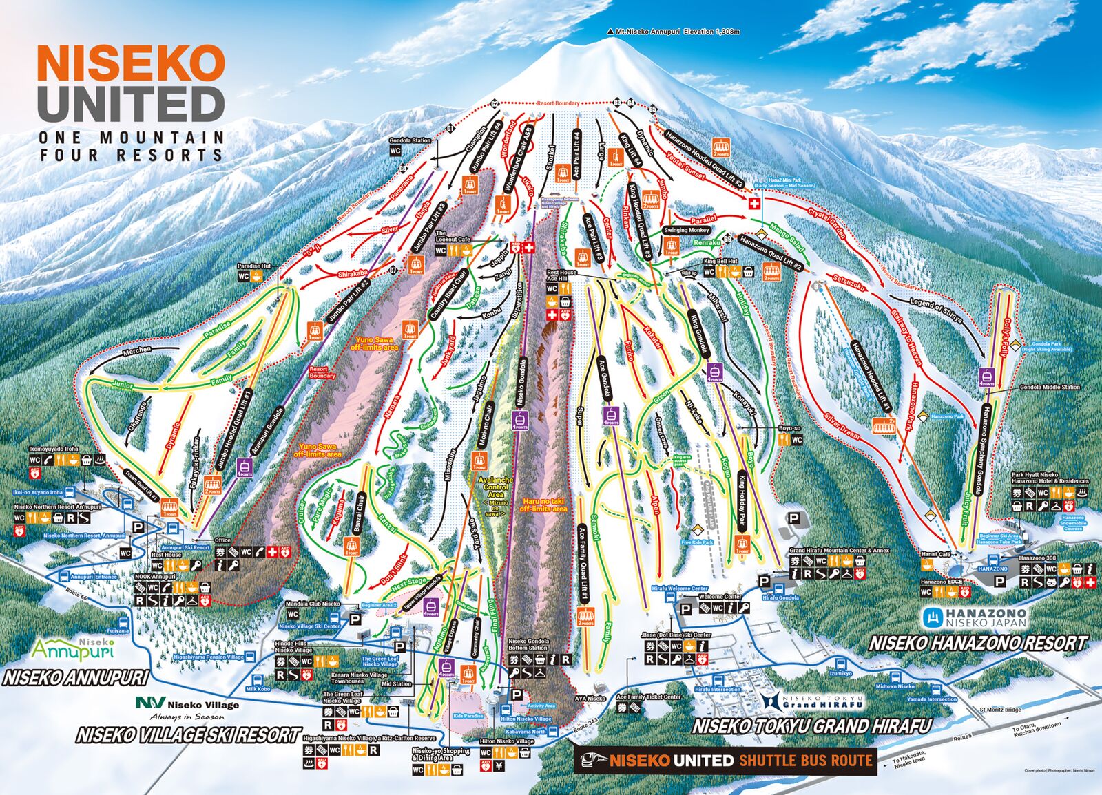 South-Hokkaido-Tour, Niseko-United, map